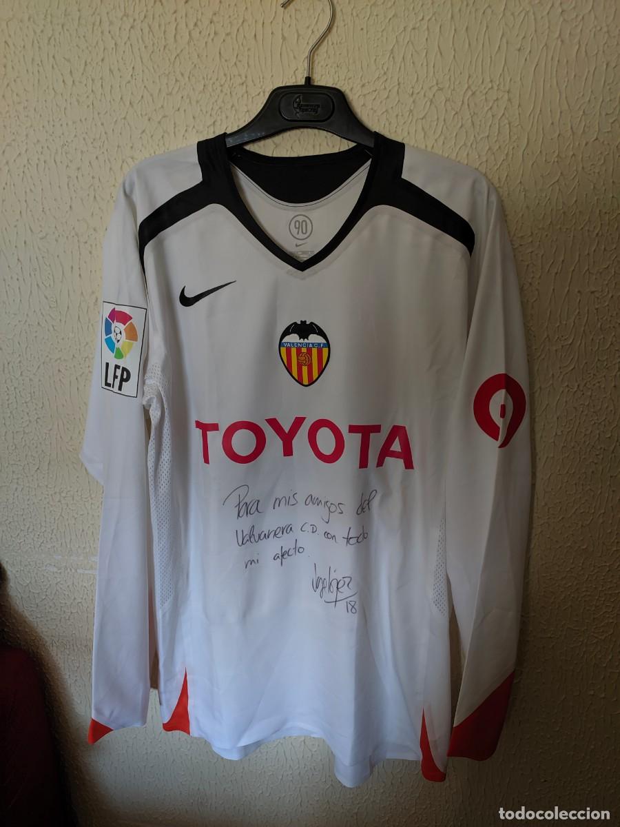 Collezionismo sportivo: Match Worn y dedicada - Original | camiseta shirt futbol | Talla M | Valencia CF - 18 Jorge Lopez