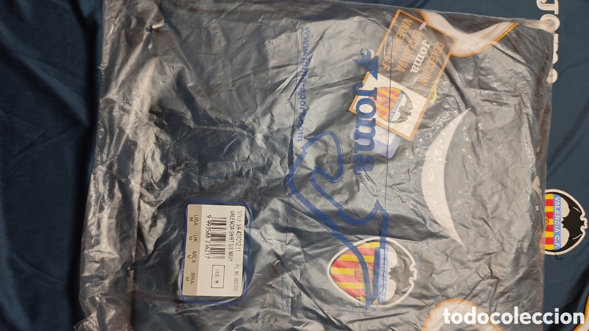 Sports collectibles: Autentica, original y oficial camiseta vintage Joma del Valencia C.F.,nueva a estrenar,con etiquetas