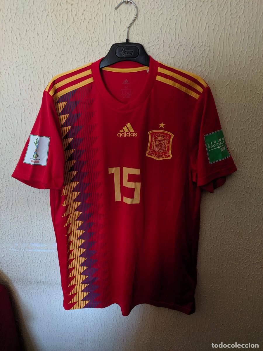 Collezionismo sportivo: Mundial | Original | Camiseta Futbol | Talla M | Seleccion de Espa&ntilde;a - 15 Joseda Menargues - Sub-17