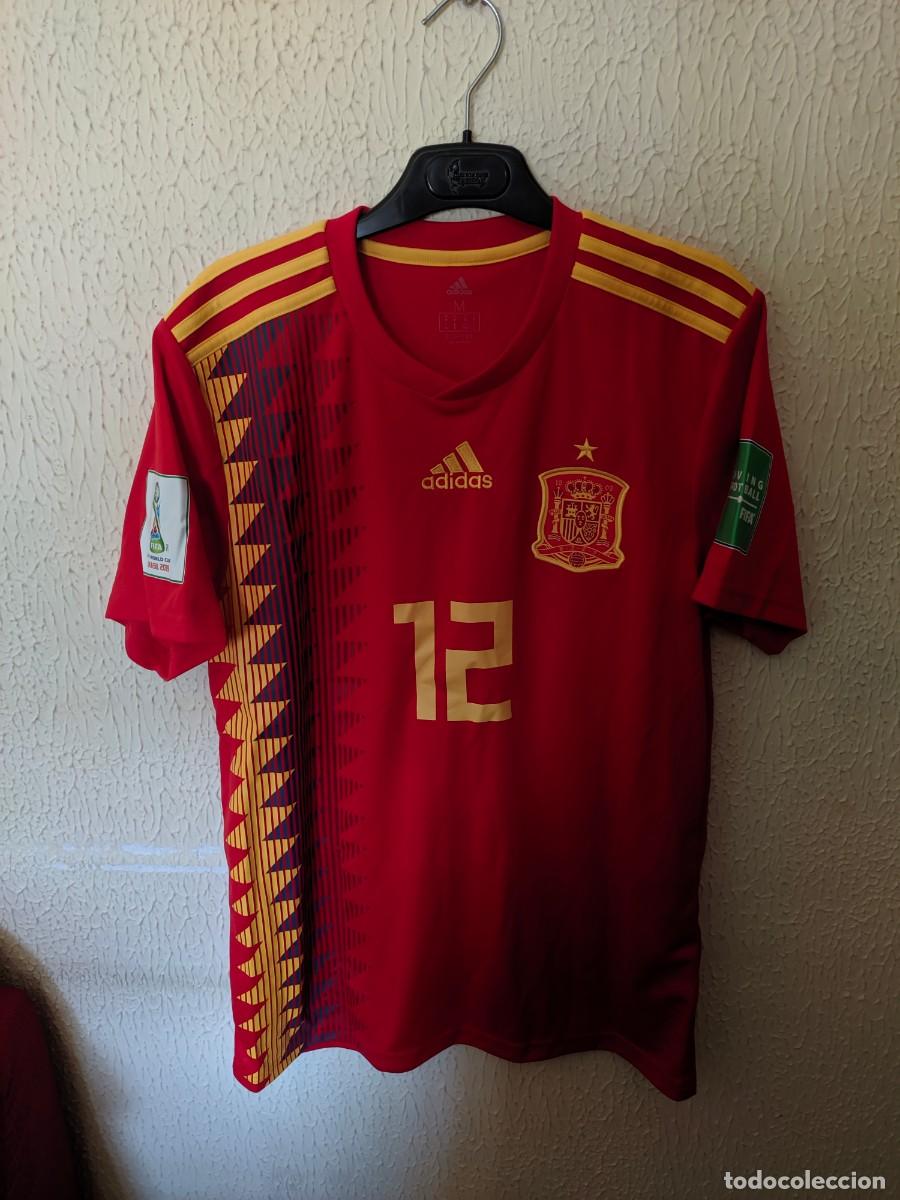 Collezionismo sportivo: Mundial | Original | Camiseta Futbol | Talla M | Seleccion de Espa&ntilde;a - 12 Rafa Marin - Sub-17