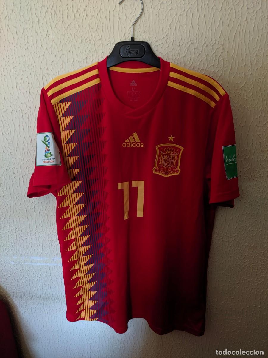 Collezionismo sportivo: Mundial | Original | Camiseta Futbol | Talla M | Seleccion de Espa&ntilde;a - 11 Oscar Aranda - Sub-17