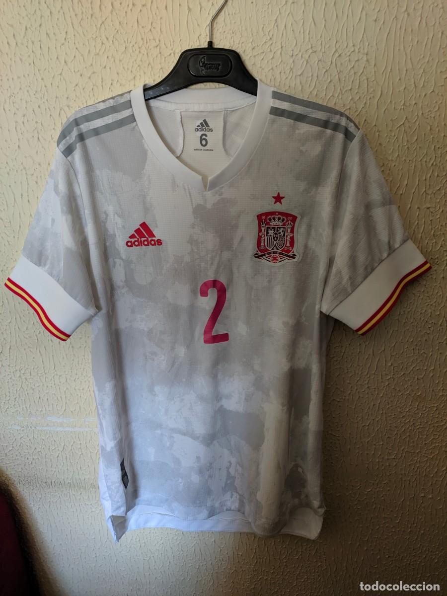 Collezionismo sportivo: Match Worn | Original | Camiseta Futbol | Talla 6 - M | Seleccion de Espa&ntilde;a - dorsal 2