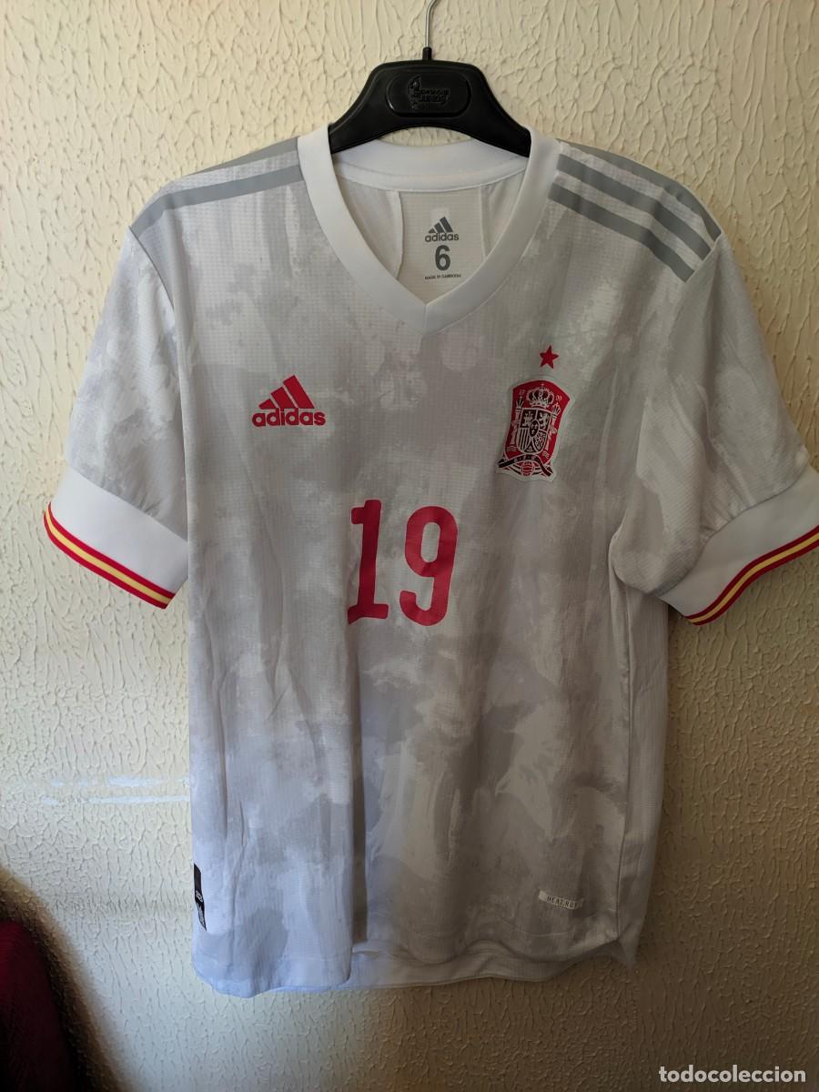 Collezionismo sportivo: Match Worn | Original | Camiseta Futbol | Talla 6 - M | Seleccion de Espa&ntilde;a - dorsal 19