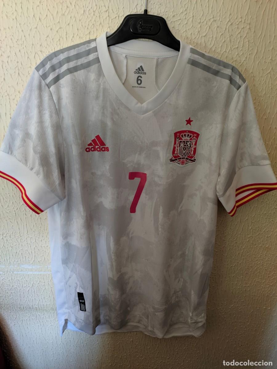 Collezionismo sportivo: Match Worn | Original | Camiseta Futbol | Talla 6 - M | Seleccion de Espa&ntilde;a - dorsal 7
