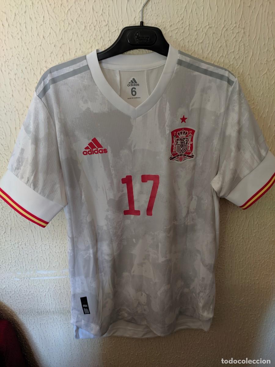 Collezionismo sportivo: Match Worn | Original | Camiseta Futbol | Talla 6 - M | Seleccion de Espa&ntilde;a - dorsal 17
