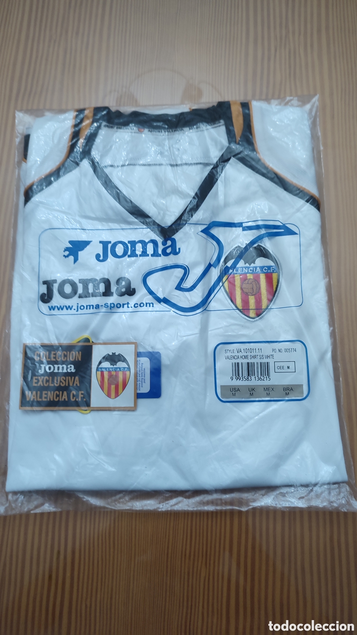 Coleccionismo deportivo: Autentica, original y oficial camiseta vintage Joma del Valencia C.F.,nueva a estrenar