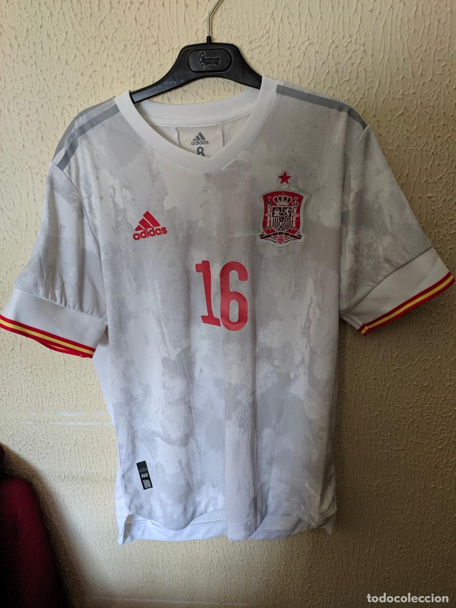 Sports collectibles: Match Worn | Original | Camiseta Futbol | Talla 8 - L | Seleccion de Espa&ntilde;a - dorsal 16