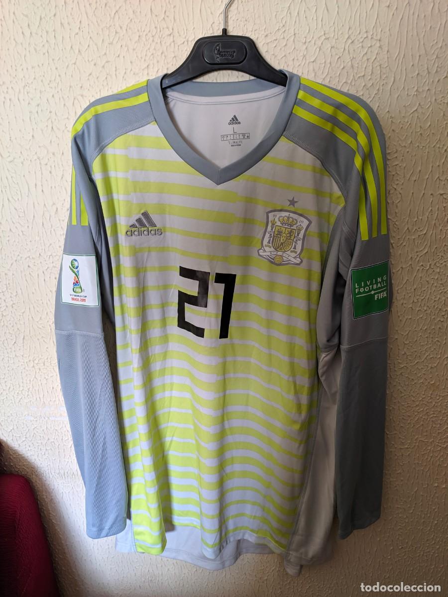 Sports collectibles: Mundial | Original | Camiseta Futbol | Talla L | Seleccion de Espa&ntilde;a - 21 Pere Joan - Sub-17