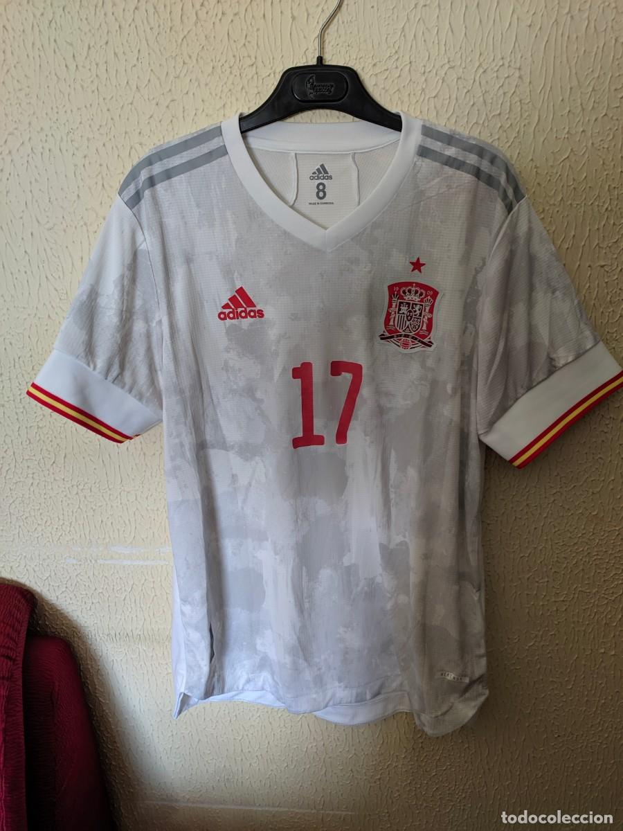 Sports collectibles: Match Worn | Original | Camiseta Futbol | Talla 8 - L | Seleccion de Espa&ntilde;a - dorsal 17