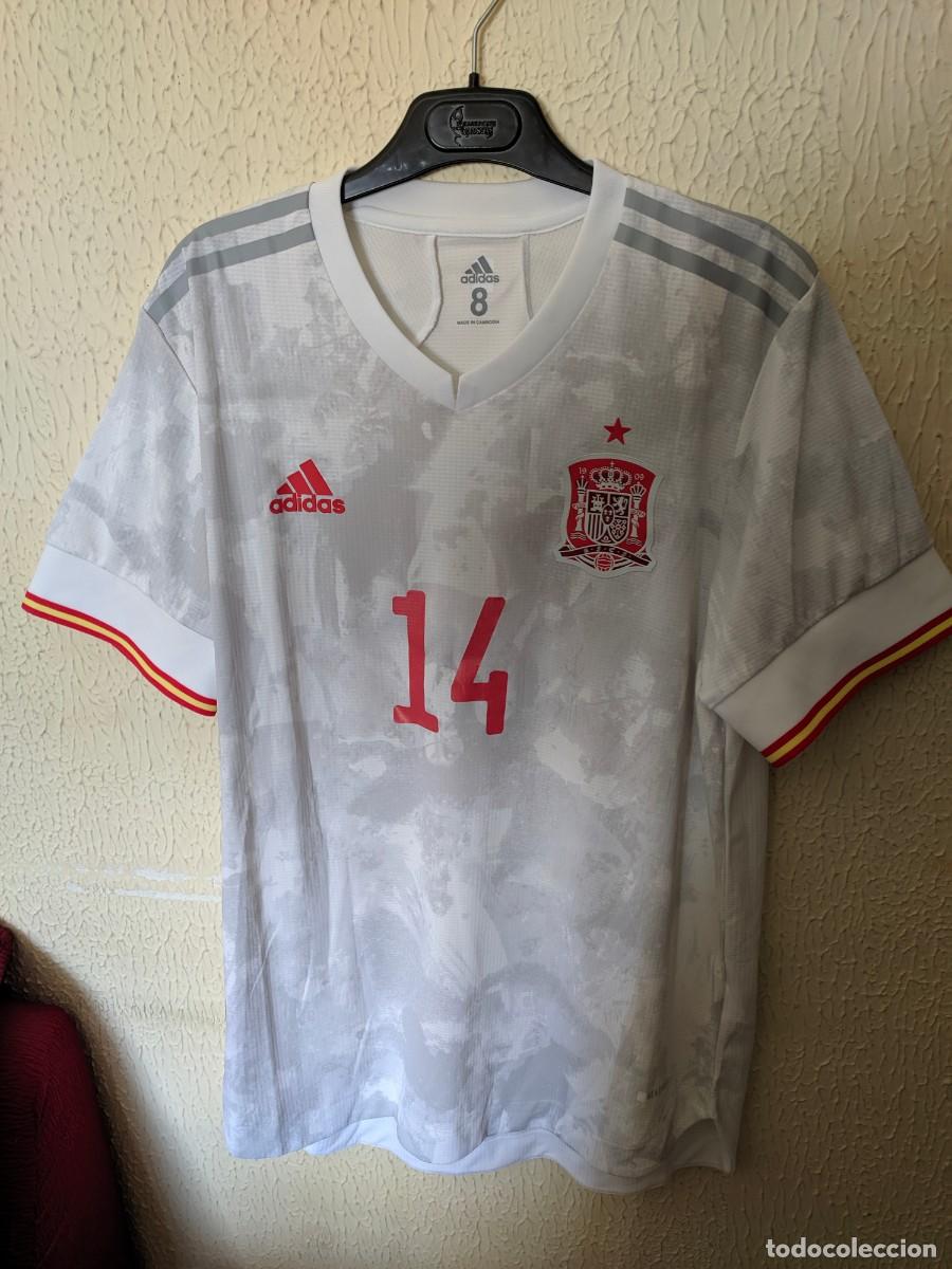 Sports collectibles: Match Worn | Original | Camiseta Futbol | Talla 8 - L | Seleccion de Espa&ntilde;a - dorsal 14