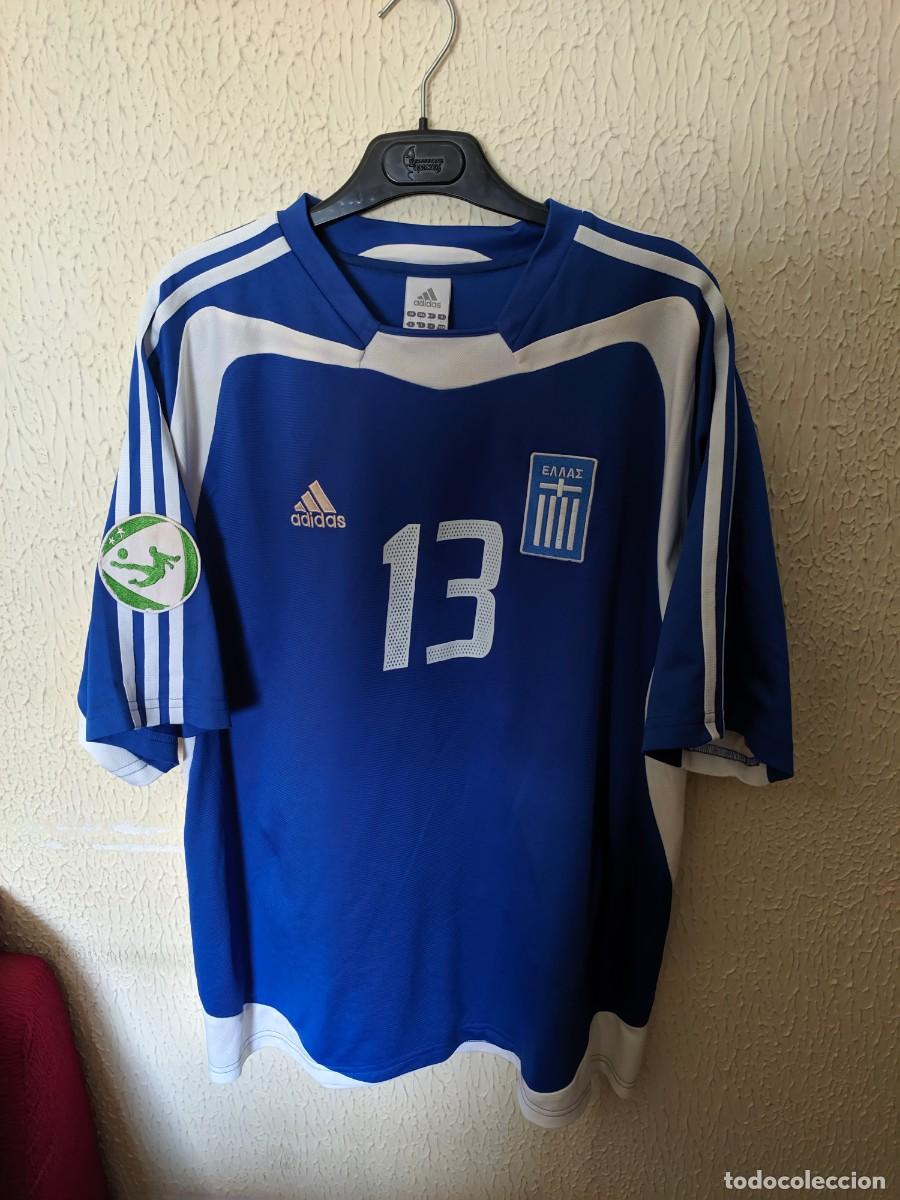 Sports collectibles: Match Worn | Original | Camiseta Futbol | Talla L | Seleccion de Grecia Sub 21 - dorsal 13