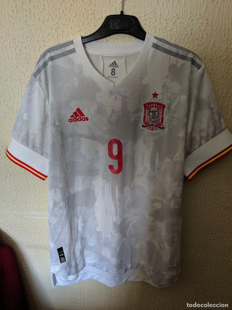 Sports collectibles: Match Worn | Original | Camiseta Futbol | Talla 8 - L | Seleccion de Espa&ntilde;a - dorsal 9