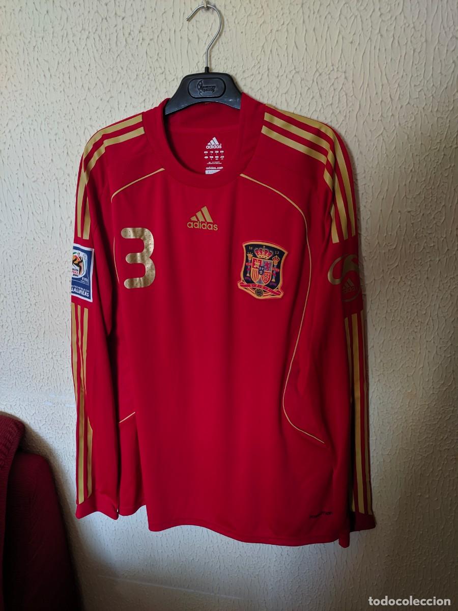 Sports collectibles: Match Worn | Original | Camiseta shirt Futbol | Talla L | Seleccion de Espa&ntilde;a - 3 (Gerard Pique)