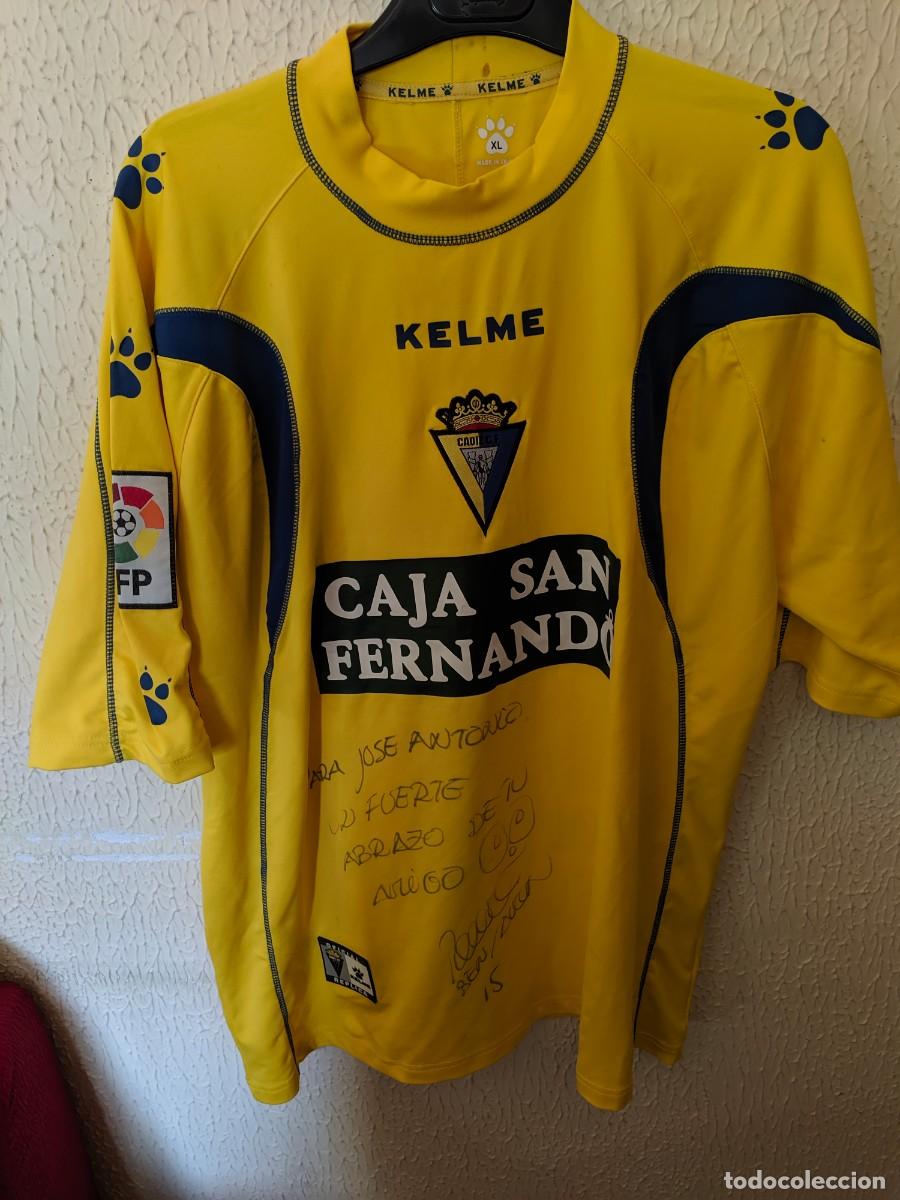 Colecionismo desportivo: Match Worn y dedicada | Original | Camiseta Futbol | Talla XL | Cadiz CF - 15 Benjamin Zarandona