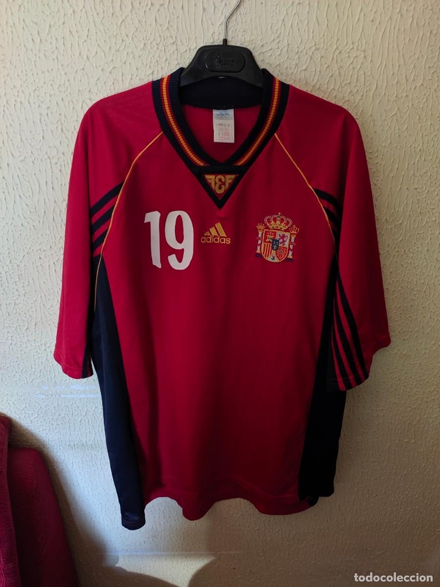 Colecionismo desportivo: Match Worn | Original | Camiseta shirt Futbol | Talla XL | Seleccion de Espa&ntilde;a - dorsal 19