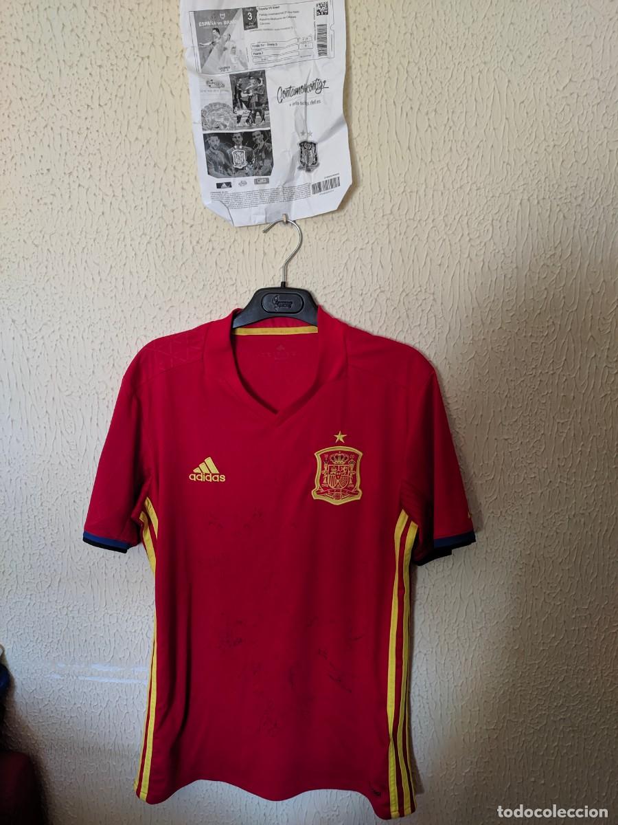 Colecionismo desportivo: Camiseta futbol shirt| Talla S | Seleccion de Espa&ntilde;a - firmada jugadores futbol sala