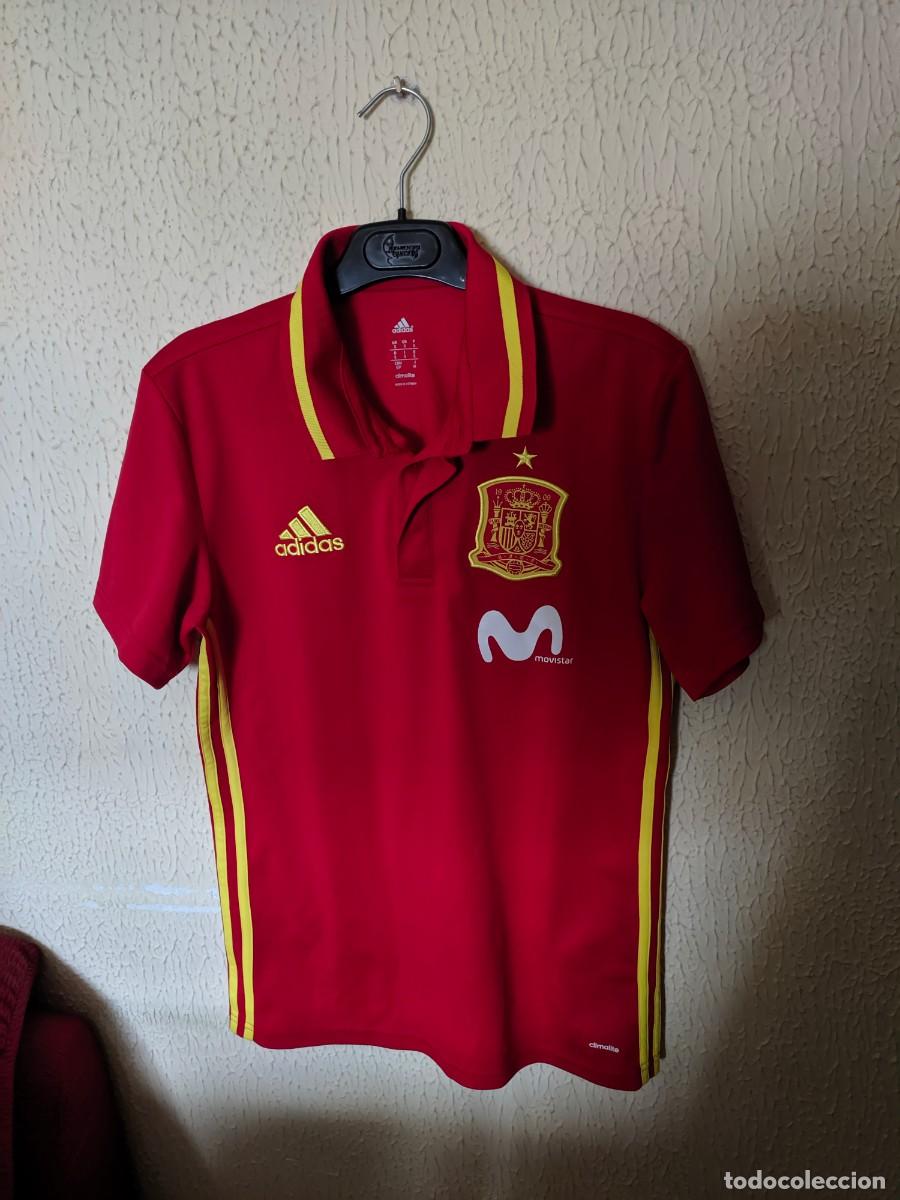 Colecionismo desportivo: Original | Camiseta futbol football shirt trikot maglia | Talla S | Polo Seleccion de Espa&ntilde;a player