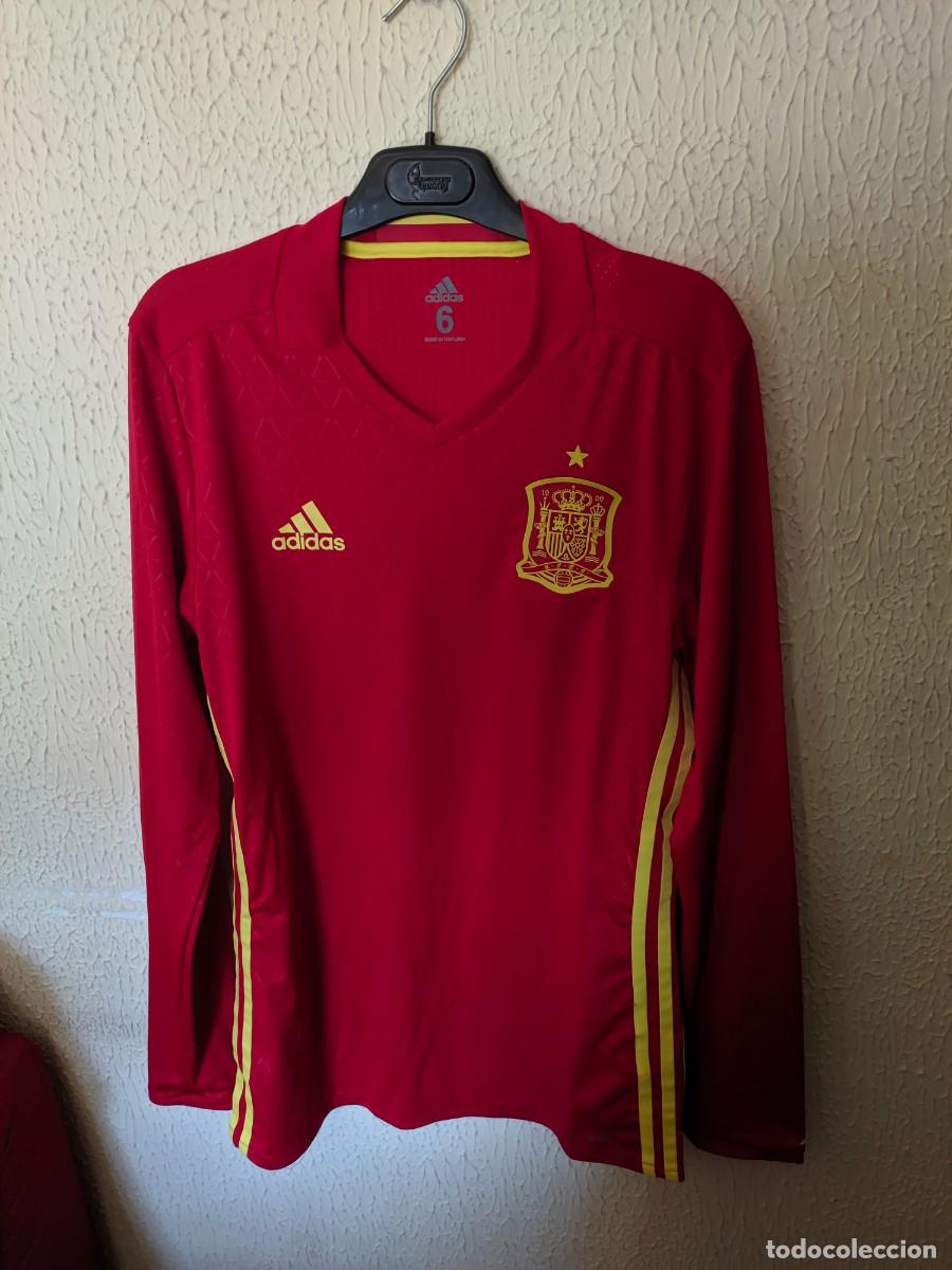Colecionismo desportivo: Original | Camiseta futbol football shirt trikot maglia | Talla 6 player - M | Seleccion de Espa&ntilde;a