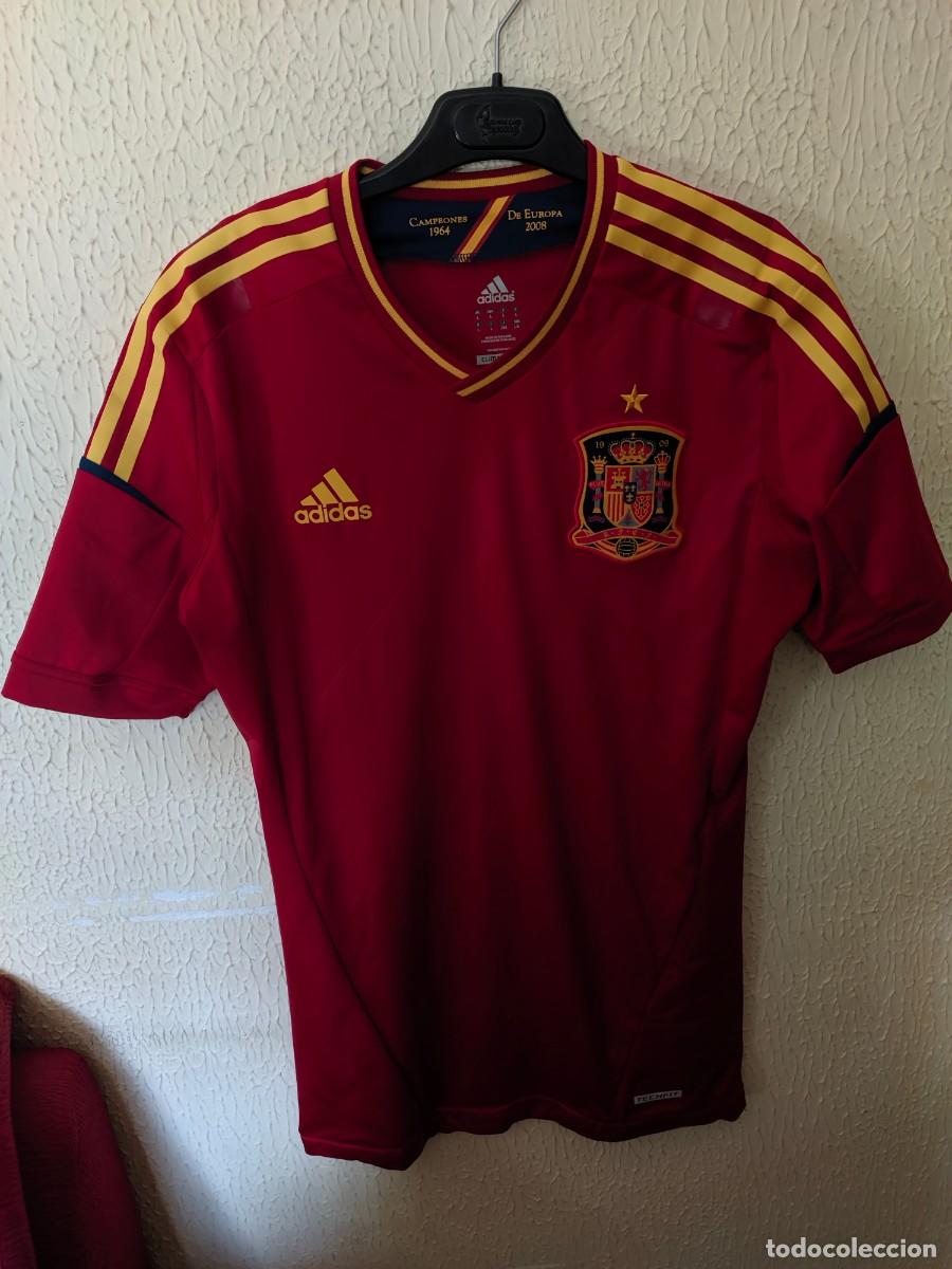 Colecionismo desportivo: Original | Camiseta futbol football shirt trikot maglia | Talla L | Seleccion de Espa&ntilde;a - player