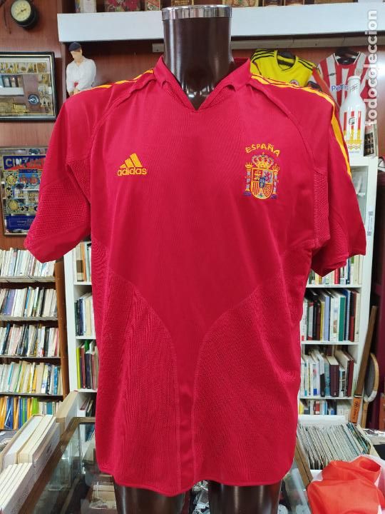 Coleccionismo deportivo: CAMISETA DE ESPA&Ntilde;A. SELECCI&Oacute;N ESPA&Ntilde;OLA DE F&Uacute;TBOL. TALLA L. ADIDAS. SIN DORSAL. TDKDEP29