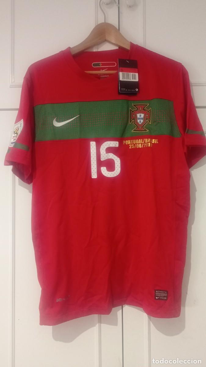 Coleccionismo deportivo: Camiseta retro Selecci&oacute;n de Portugal 2010 Pepe