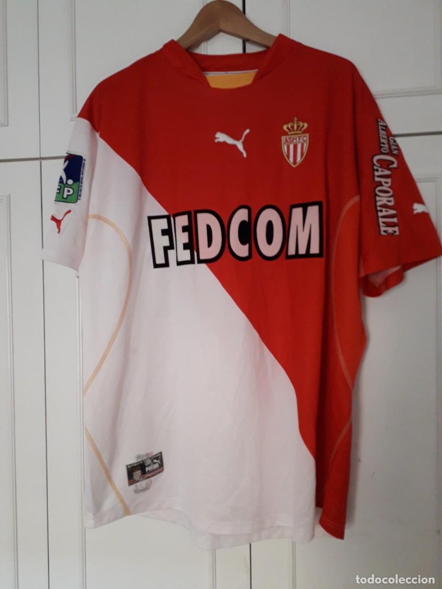 Coleccionismo deportivo: Camiseta matchworn AS Monaco - Foto 1
