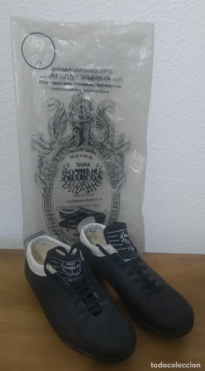 Collezionismo sportivo: MARCO AMAT. PRECIOSAS BOTAS DE F&Uacute;TBOL + BOLSA ORIGINAL. NUEVAS, SIN USAR. N&deg; 38.