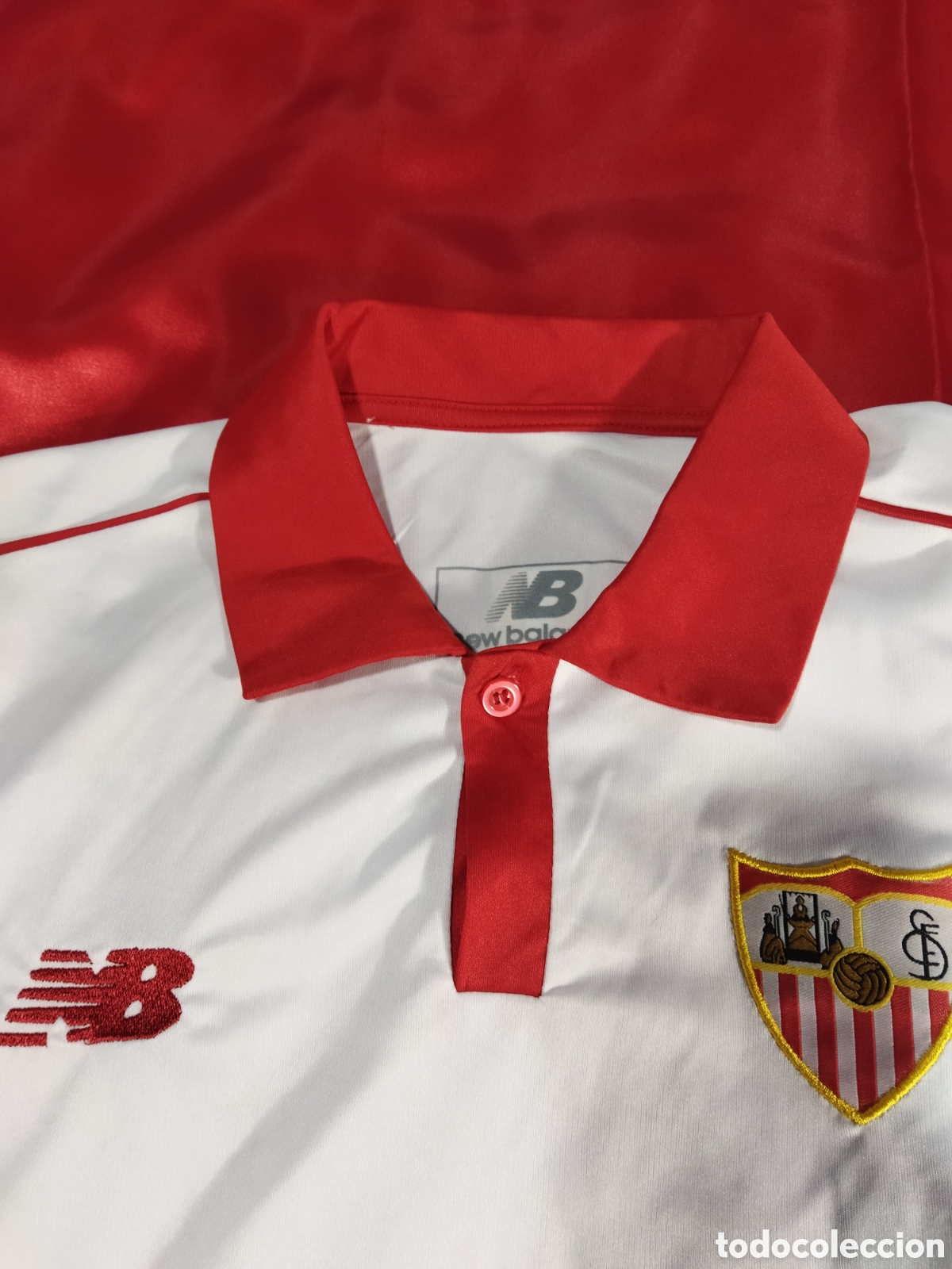 Coleccionismo deportivo: Camiseta del Sevilla - Foto 4