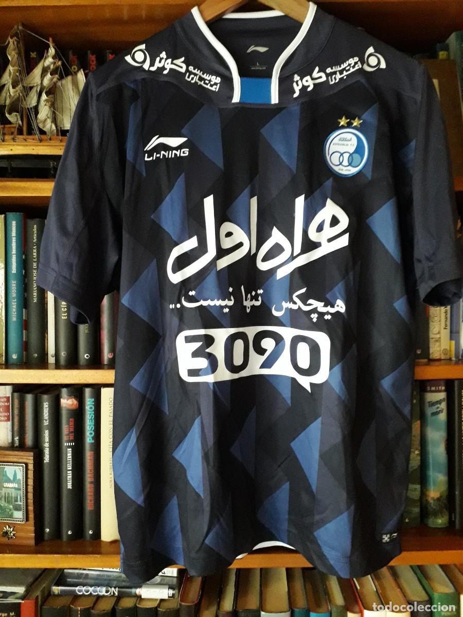 Sports collectibles: Camiseta away matchworn FC Esteghlal de Ir&aacute;n
