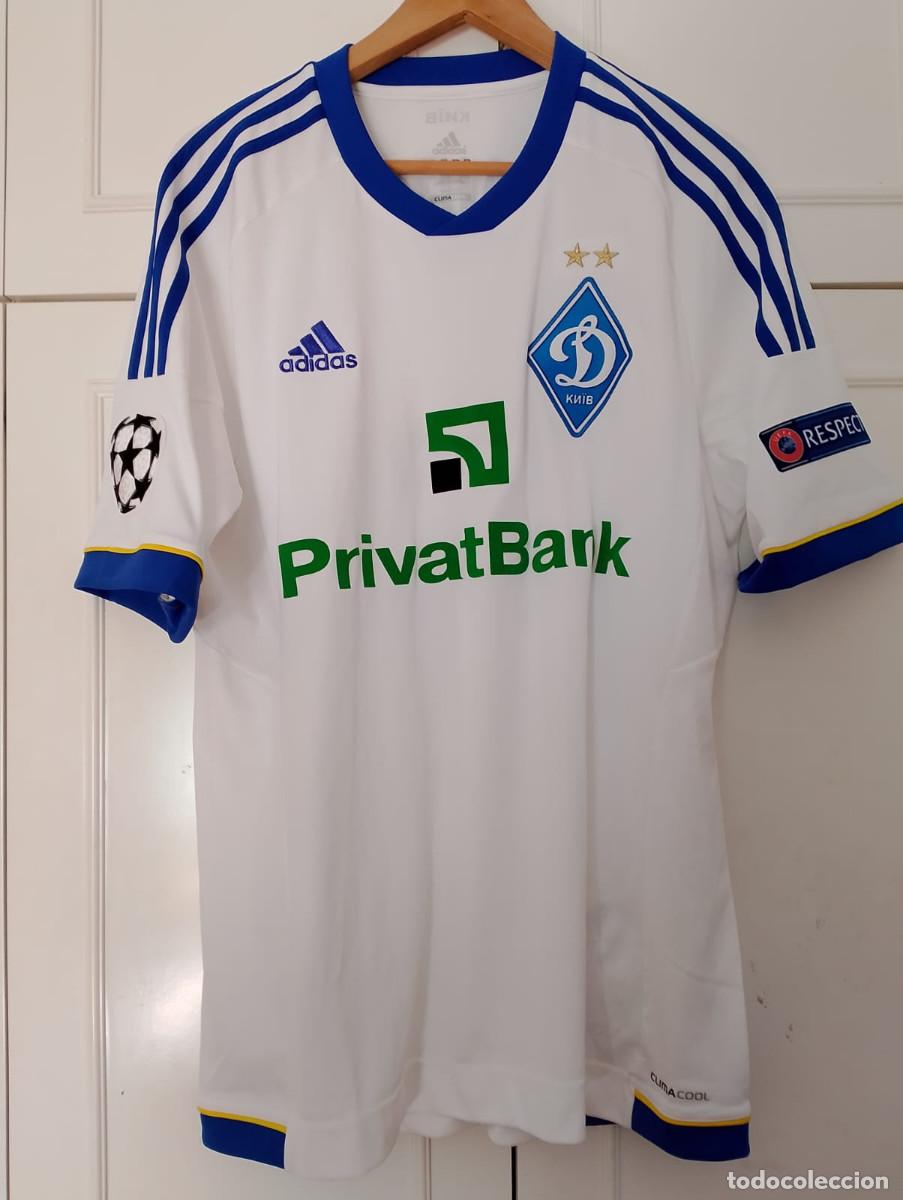 Sports collectibles: Camiseta home matchworn FC Dinamo Kiev 2012 Taiwo
