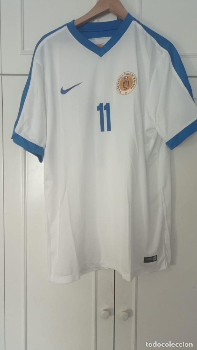 Collezionismo sportivo: Camiseta casa match issue Selecci&oacute;n de las Islas Cura&ccedil;ao.
