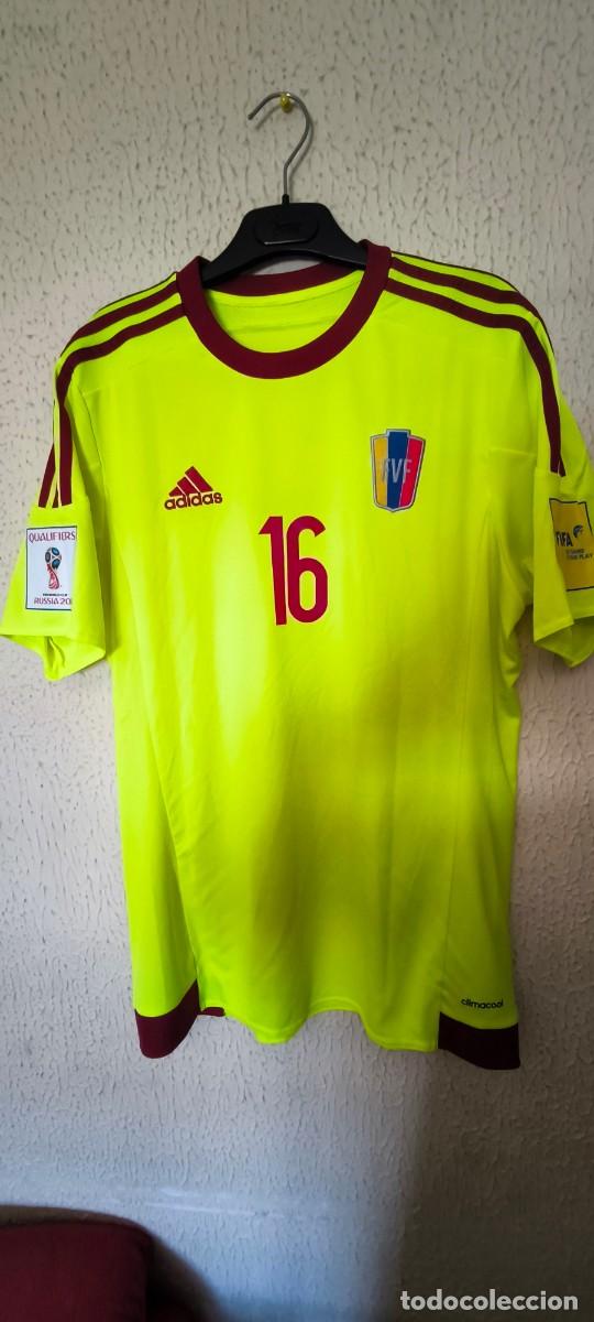 Colecionismo desportivo: Original | Camiseta futbol | Talla M | Seleccion de Venezuela 16 Darwin Machis - match worn vs Chile