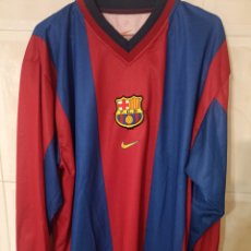 Coleccionismo deportivo: MUSEUM FC BARCELONA 1998 PERFECT CONDITION LONG SLEEVE CAMISETA DE FÚTBOL FOOTBALL SHIRT XL
