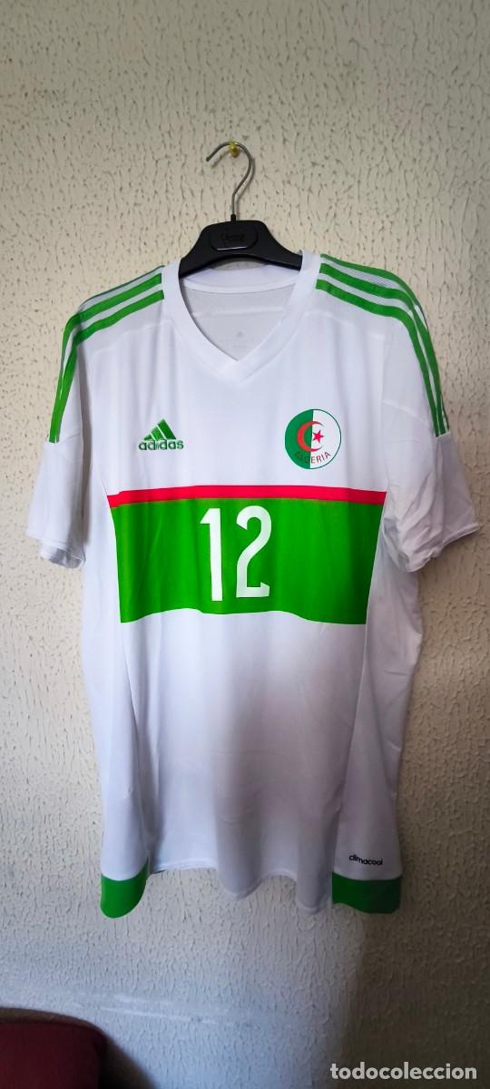 Colecionismo desportivo: Original | Camiseta futbol| Talla L | Seleccion Algeria Argelia 12 Carl Medjani match worn vs Guinea