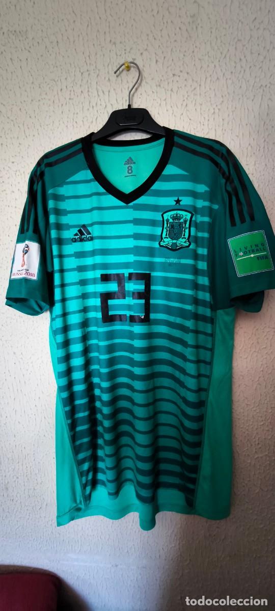 Sports collectibles: Original | Camiseta futbol | Talla 8 - L | Seleccion de Espa&ntilde;a 23 Pepe Reina - match issue vs Iran