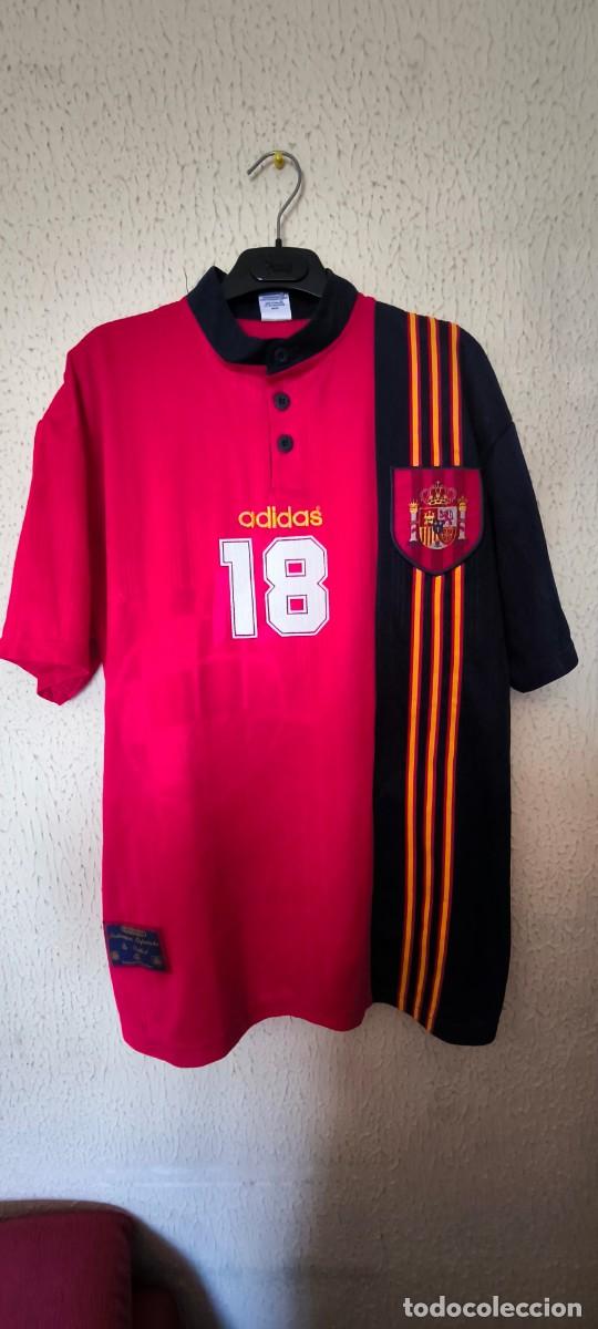 Sports collectibles: Original | Camiseta futbol shirt | Talla L | Seleccion de Espa&ntilde;a - dorsal 18 - match worn