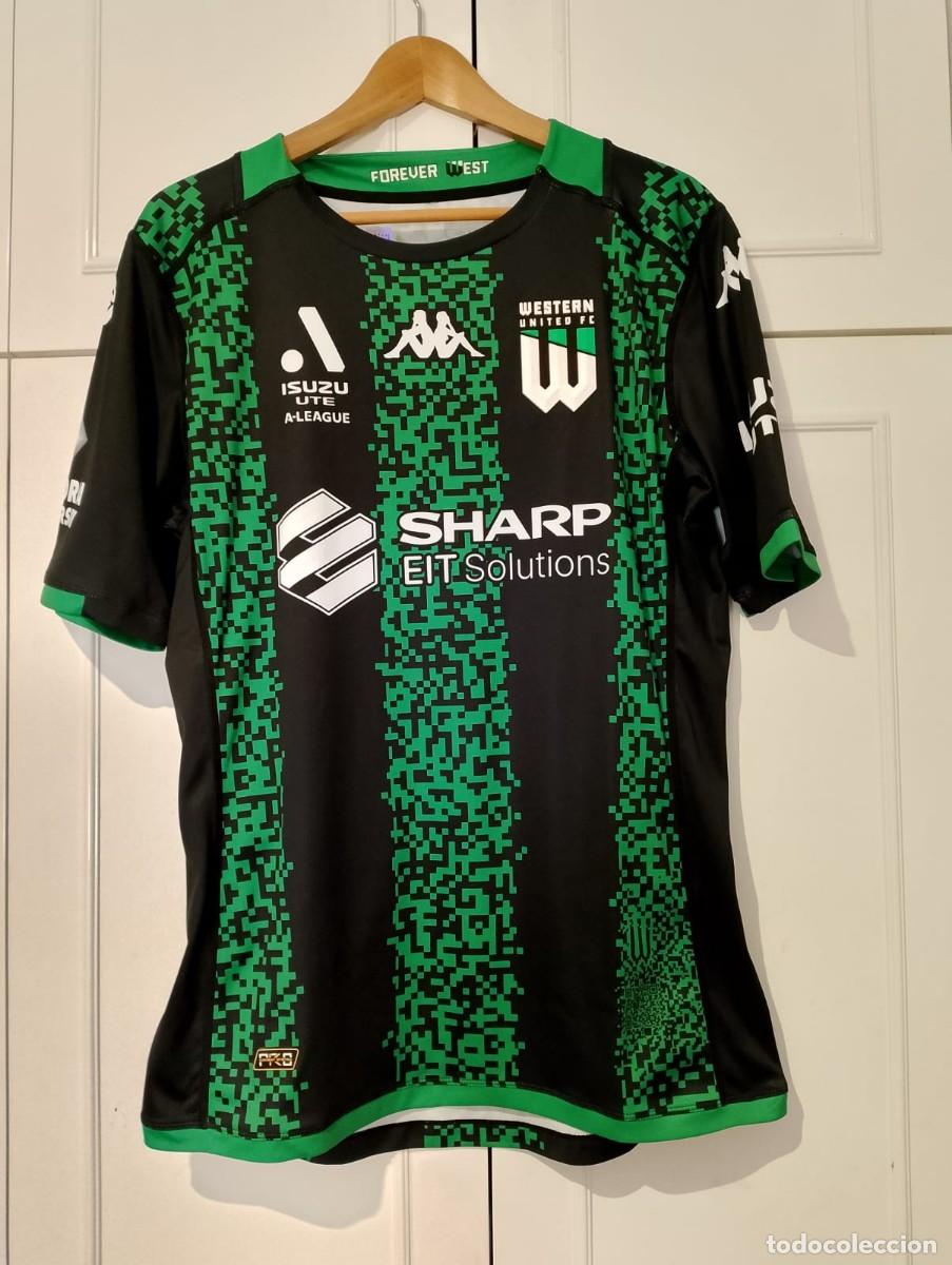 Colecionismo desportivo: Camiseta casa matchworn Western Union FC Australia Donachie