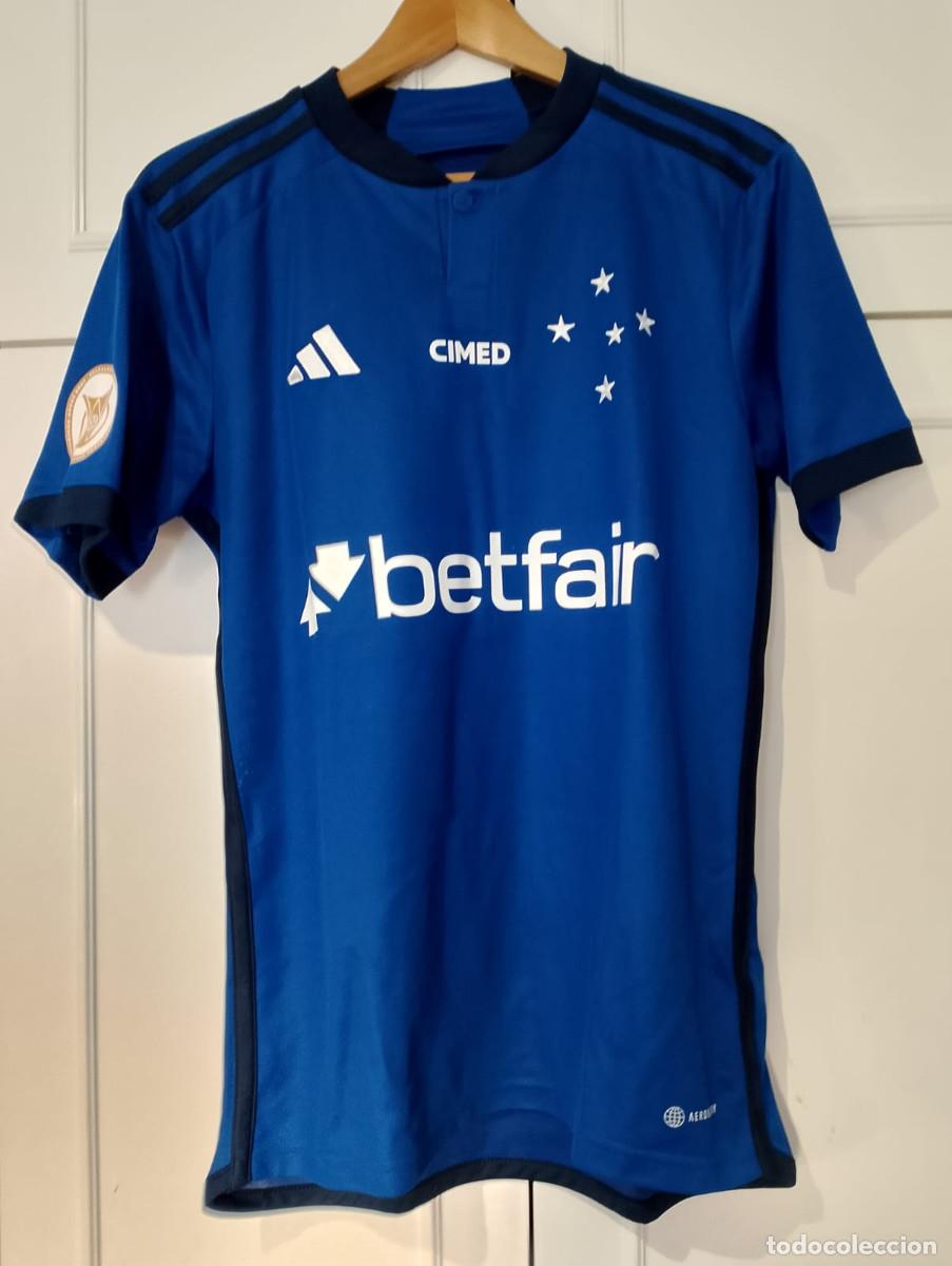 Sports collectibles: Camiseta casa matchworn Cruzeiro EC Brasil Japa