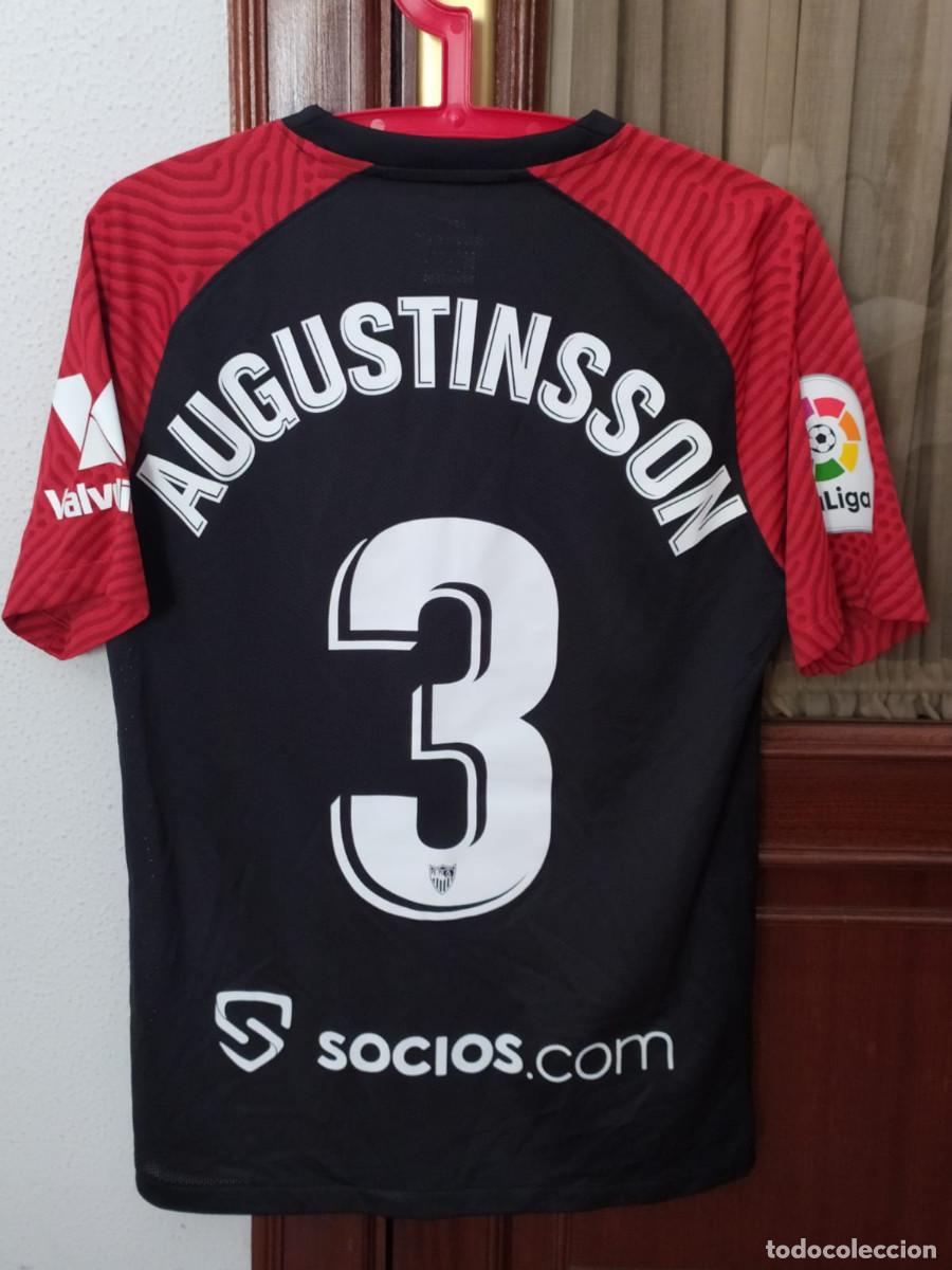 Sports collectibles: Camiseta away matchworn Sevilla FC Augustinsson