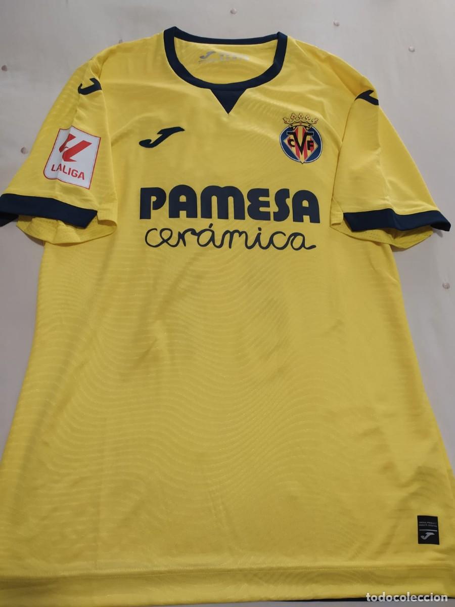 Collezionismo sportivo: Camiseta casa matchworn Villarreal CF Sorloth