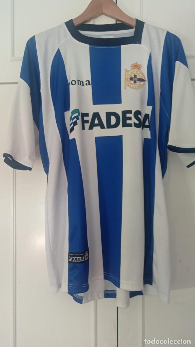 Collezionismo sportivo: Camiseta casa matchworn RC Deportivo La Coru&ntilde;a Coloccini