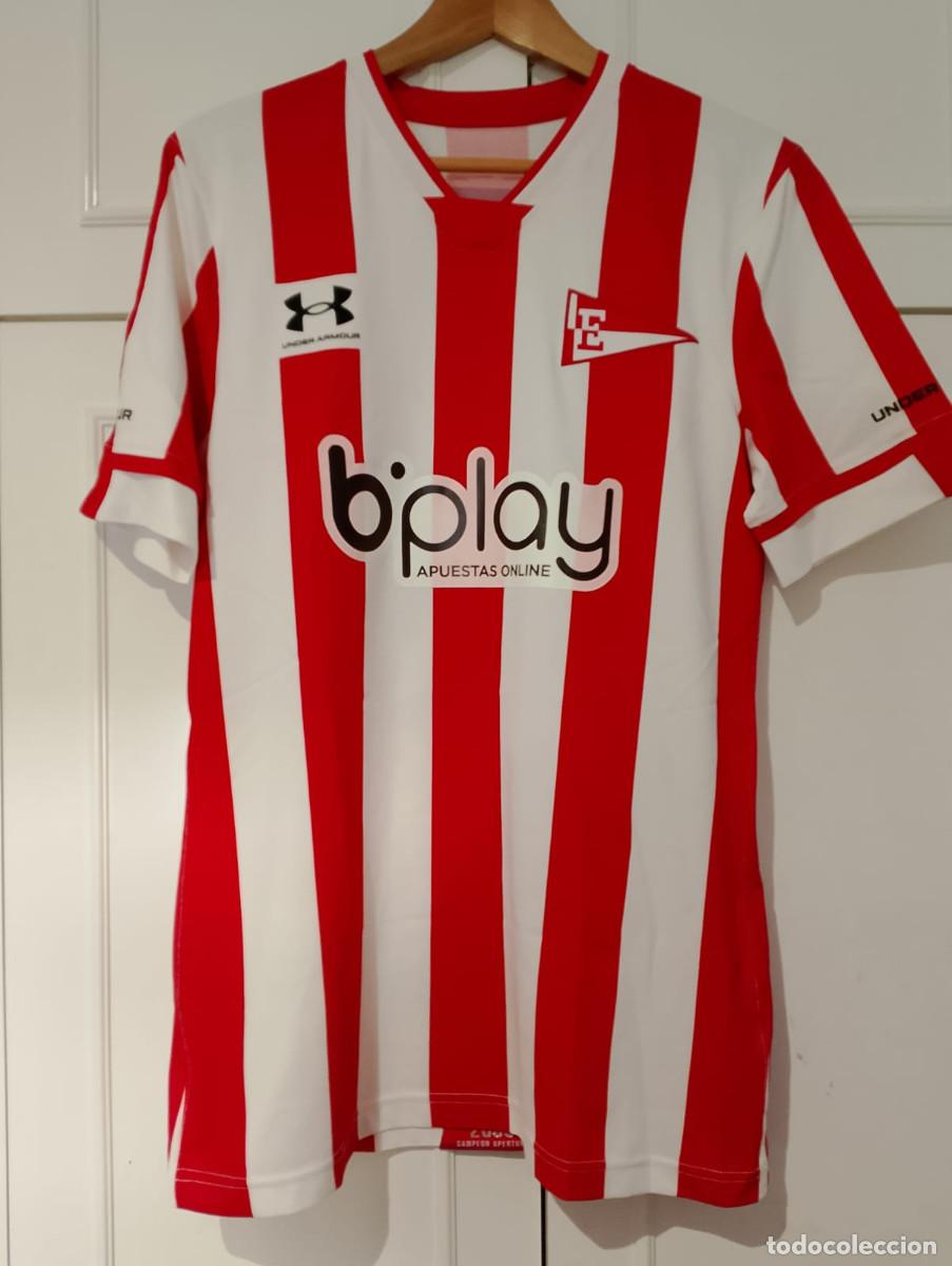 Coleccionismo deportivo: Camiseta casa matchworn CD Estudiantes La Plata Argentina