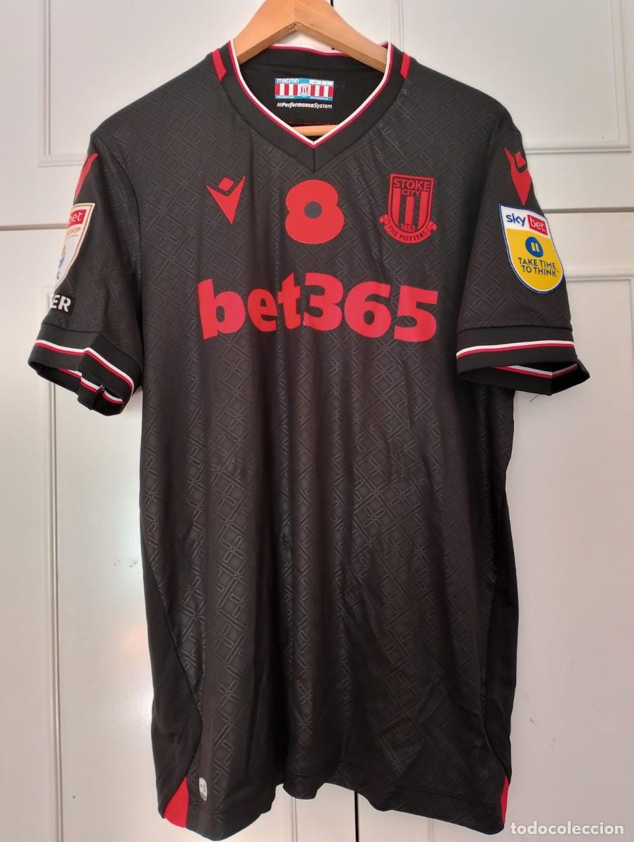 Coleccionismo deportivo: Camiseta away match issue Stoke City FC Flint 2022