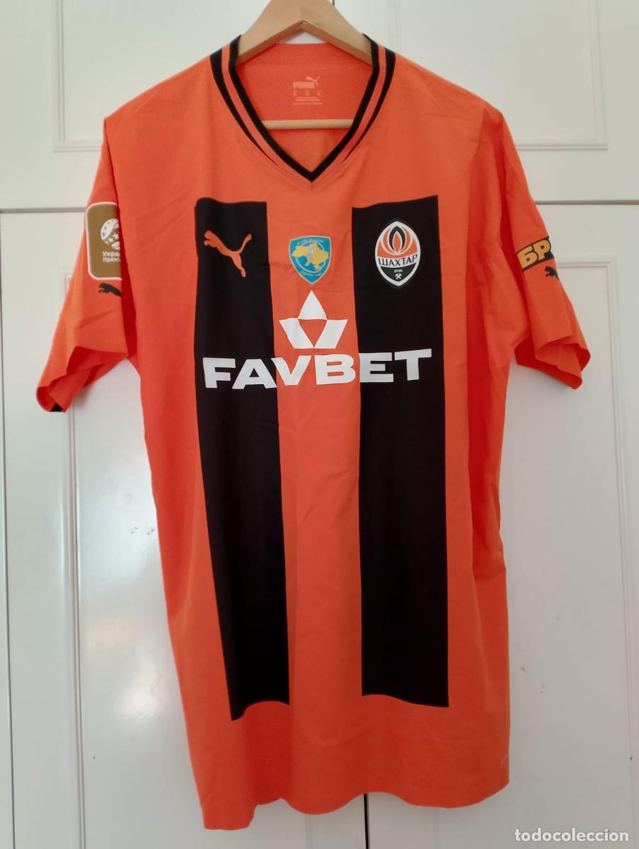 Coleccionismo deportivo: Camiseta casa matchworn FC Shaktar Donetzk de Ucrania Kelsy