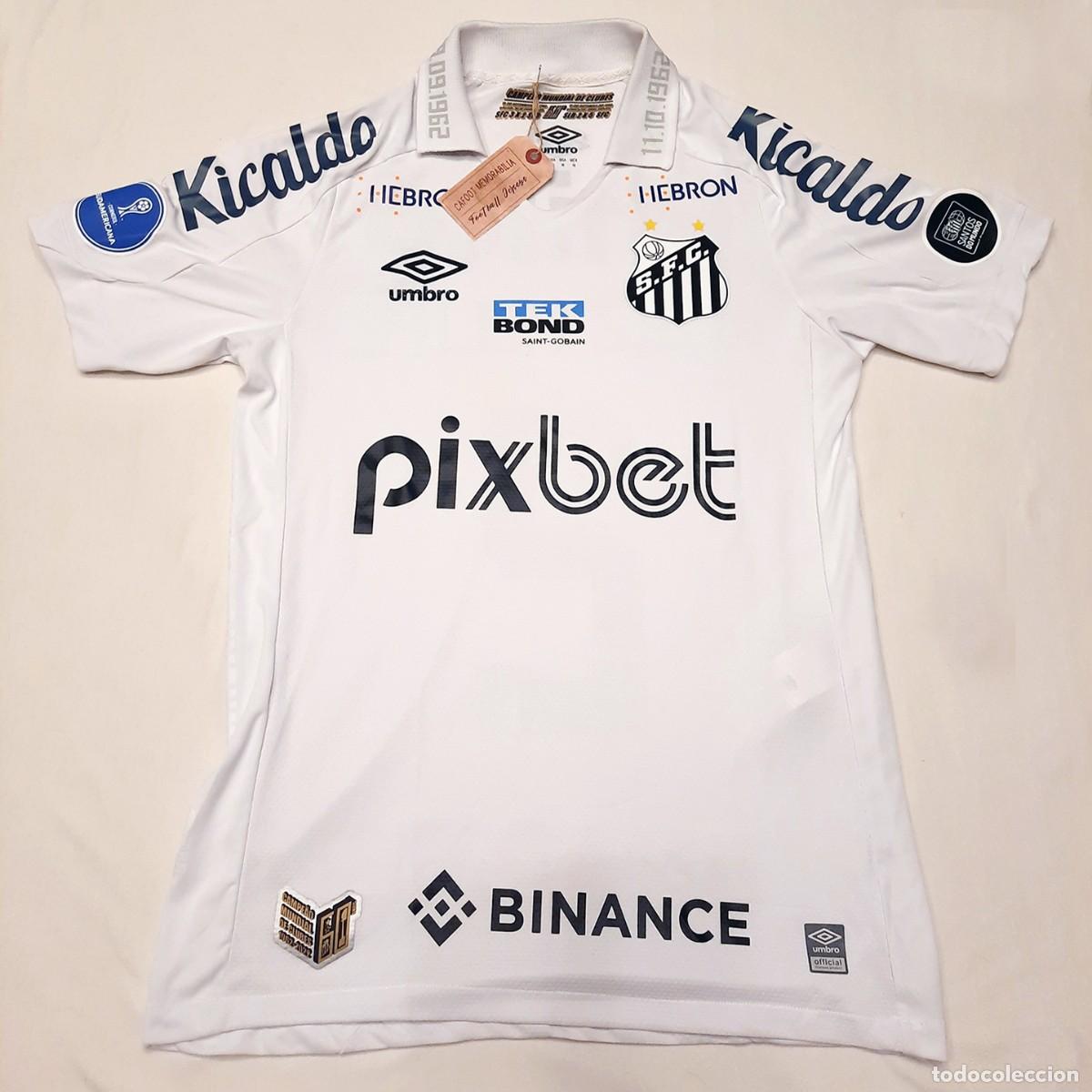 Coleccionismo deportivo: Camiseta Santos de Brasil - Match Worn - 2022