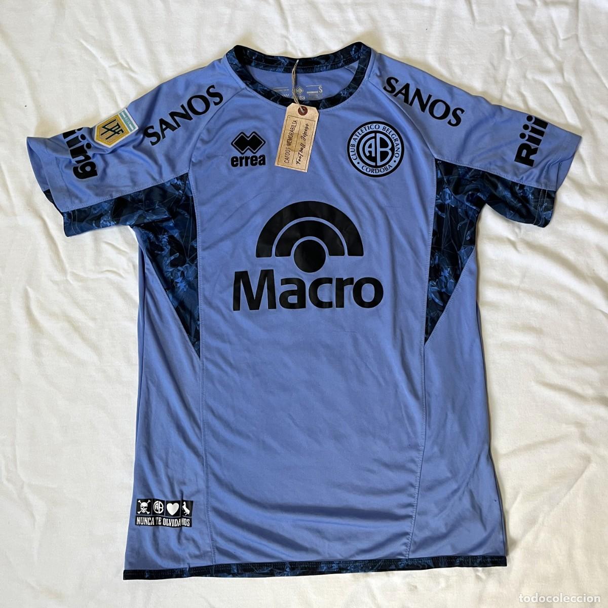 Coleccionismo deportivo: Camiseta Belgrano de C&oacute;rdoba Argentina - Match Worn - A. Garc&iacute;a -