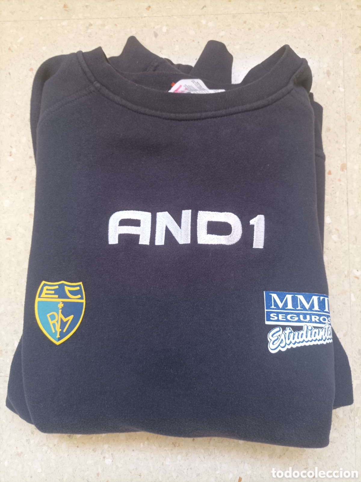 Sports collectibles: Sudadera baloncesto match worn Mmt Seguros Estudiantes Acb Liga Endesa XXL