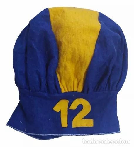 Colecionismo desportivo: Gorro sombrero viejo pa&ntilde;o Boca jrs la 12 Barra