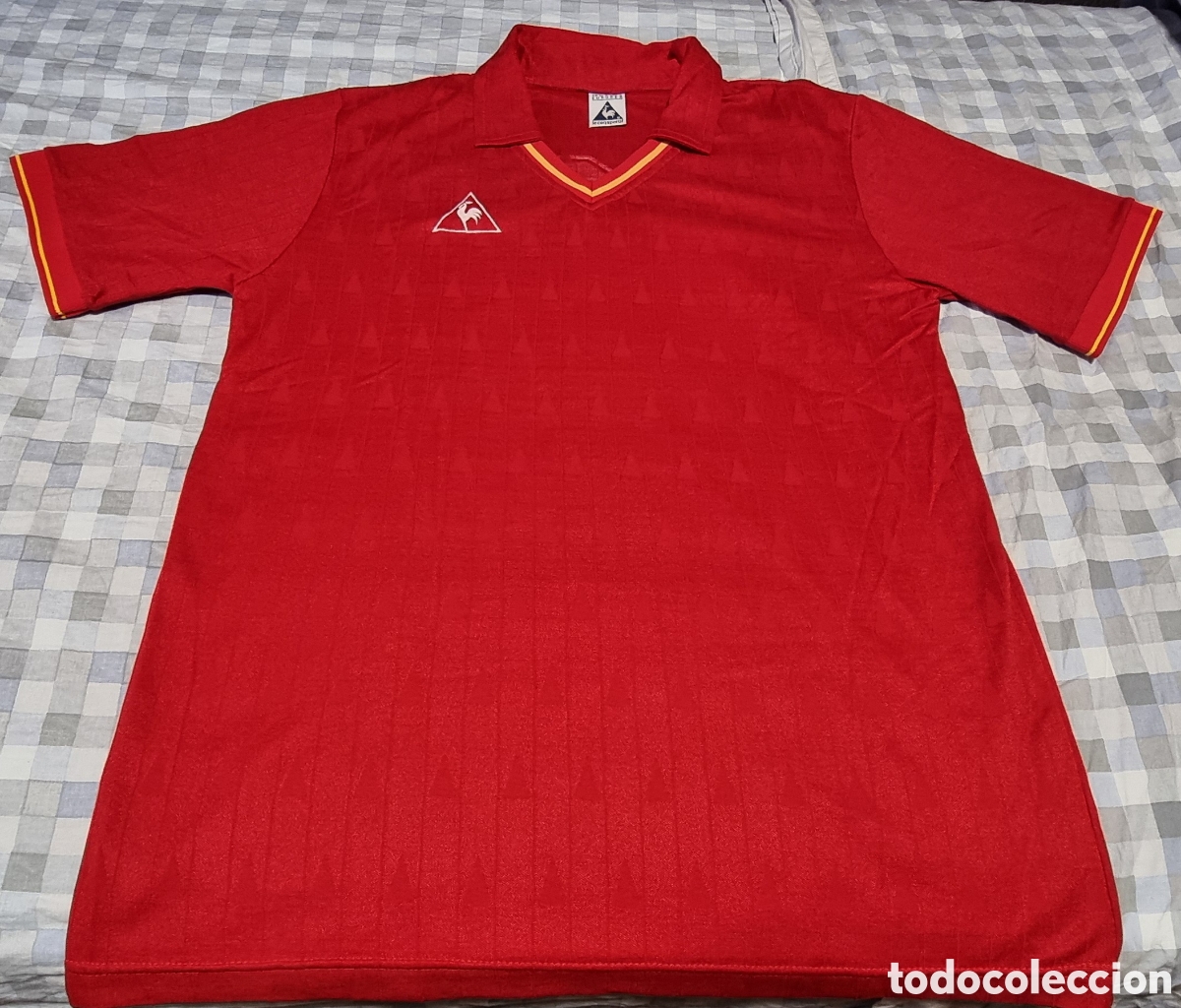 Coleccionismo deportivo: Camiseta selecci&oacute;n espa&ntilde;ola f&uacute;tbol a&ntilde;o 1988