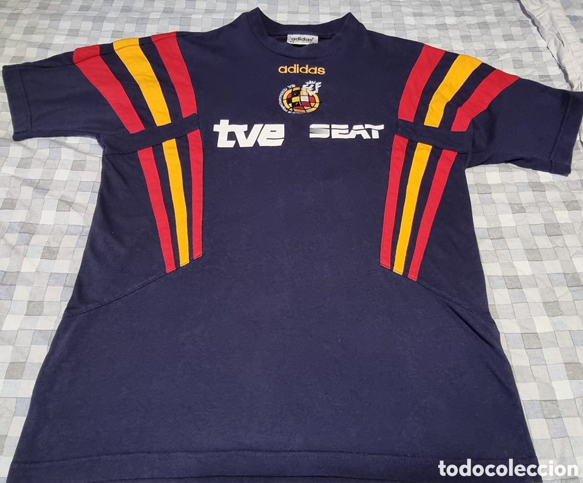 Coleccionismo deportivo: Camiseta oficial y original selecci&oacute;n espa&ntilde;ola de f&uacute;tbol a&ntilde;o 94